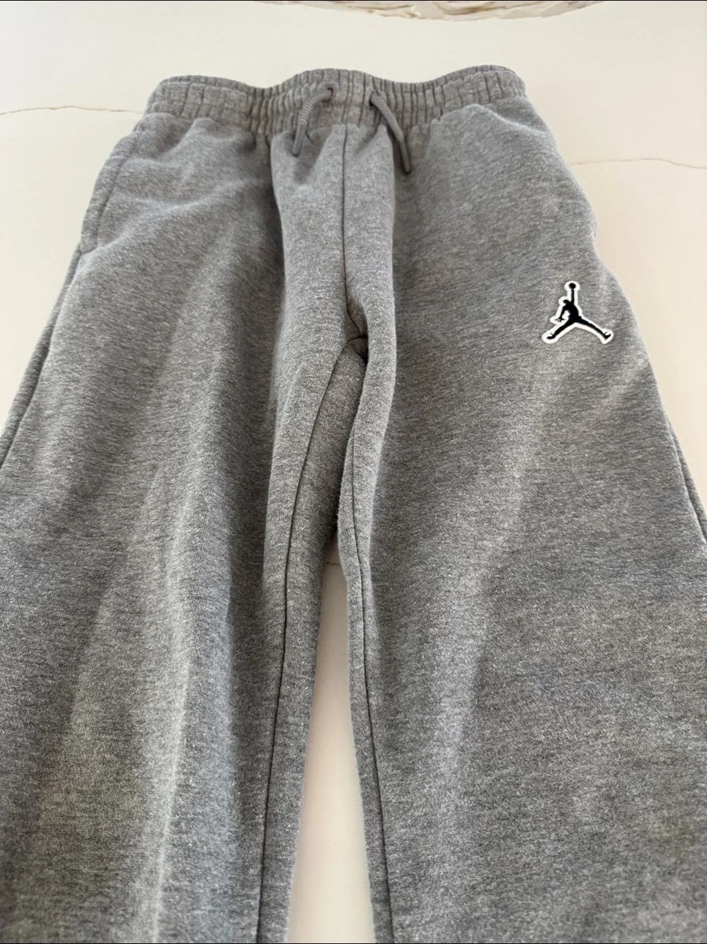 Jordan Kids Grey Joggers with Black Jumpman